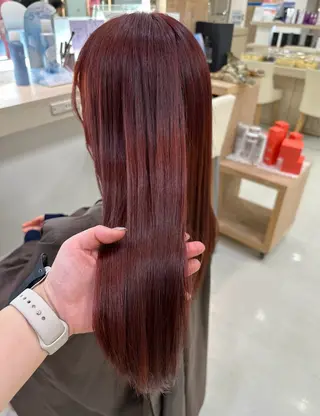 ロング カラー 艶髪 黄金比みくのヘアスタイル