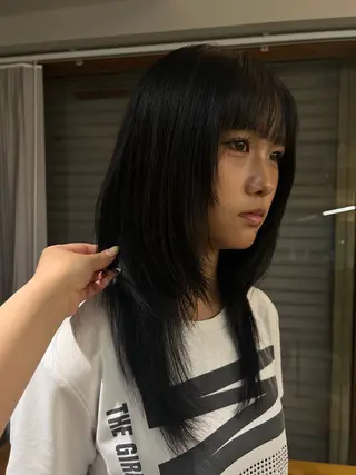 カラー Cipre にちかのヘアスタイル