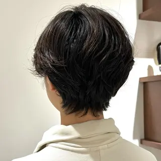 ショート パーマ ひなた あゆみのヘアスタイル