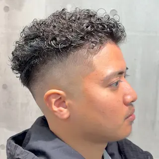 ショート パーマ ヘアアレンジ メンズ MENIN メンズ サロン　望月　涼太のヘアスタイル