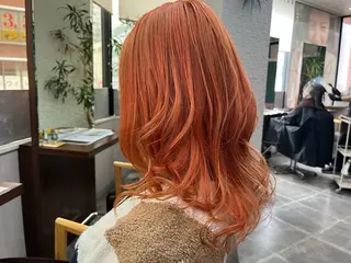 セミロング カラー 長内 大明のヘアスタイル
