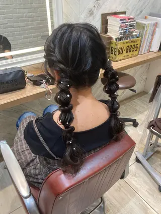 ヘアアレンジ あやかショート 白髪ぼかしのヘアスタイル