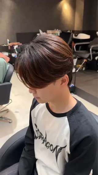 パーマ メンズ 韓国ヘア 高森蓮のヘアスタイル