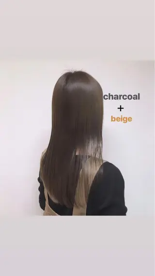 ロング カラー 斉藤 貴也のヘアスタイル
