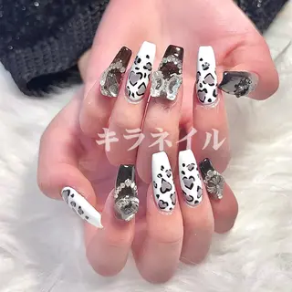 ネイル 🎀kira 長さだし💗モチ最高のネイルデザイン