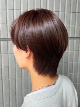 セミロング カラー 韓国レイヤー 🎀ダブルカラーのヘアスタイル