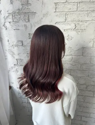 セミロング カラー 💙🎀モテ髪 ♡Airi🎀💙のヘアスタイル