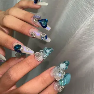ロング ネイル YUNA FUKUDAのネイルデザイン