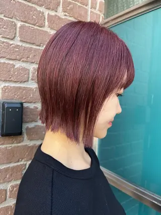 セミロング カラー パーマ ヘアアレンジ メンズ キッズ ネイル マツエク・マツパ アイブロウ 久木原 ゆりのヘアスタイル