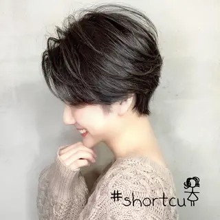 ショート 渋谷レイヤーカット❌ 縮毛矯正専門/武田涼のヘアスタイル