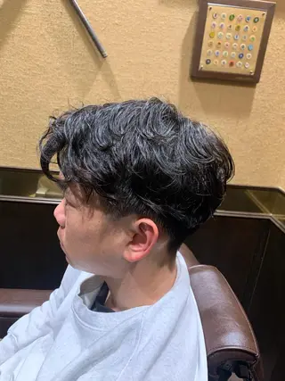 パーマ メンズ 新宿駅近! 💈口コミ多数✨のヘアスタイル