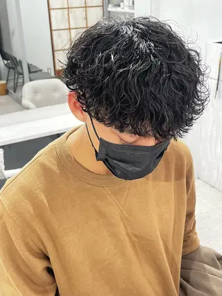 パーマ メンズ 🍐シャドウパーマ メンズ特化/守岡🍐のヘアスタイル