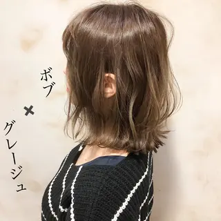 ミディアム カラー 美髪専門サロン kazuのヘアスタイル