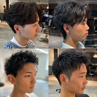 パーマ メンズ 保立/フェザーパーマ /メンズカット千葉のヘアスタイル