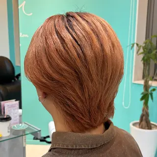 ショート カラー メンズ デザインカラー/ ボブ/Natsukiのヘアスタイル
