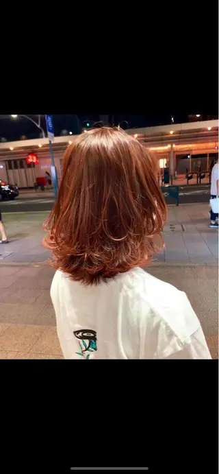 ミディアム カラー 【nui 茨木】 清水優のヘアスタイル
