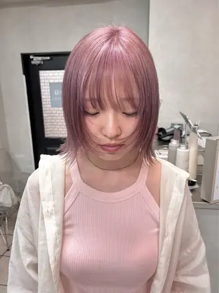 ロング カラー ハイトーン髪質改善 🫧大阪/kanonのヘアスタイル