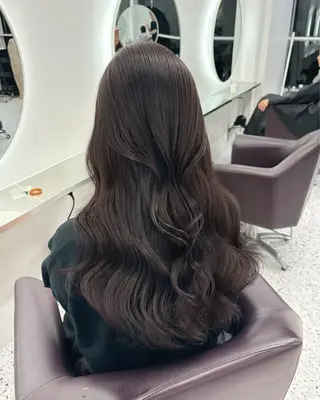 セミロング カラー パーマ ヘアアレンジ 🌸グレージュ/ ベージュ🌸yutaのヘアスタイル