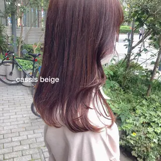 セミロング カラー ワンカールで盛れる レイヤー🎀Macoのヘアスタイル