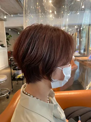 ショート カラー ヘアアレンジ 韓国風カット/ 髪質改善 黒崎のヘアスタイル