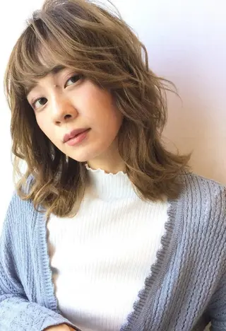 カラー ミディアム ブリーチ/ヘアケア/ 艶髪/イギチハルのヘアスタイル
