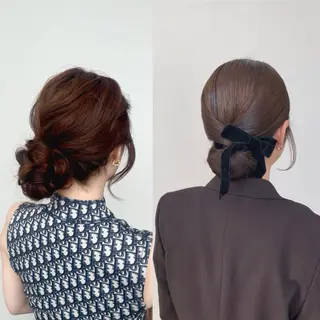 ヘアアレンジ 鈴音/reine 水光美髪ケア💎✨️のヘアスタイル