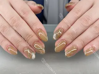 ネイル 神田 ココナッツのネイルデザイン