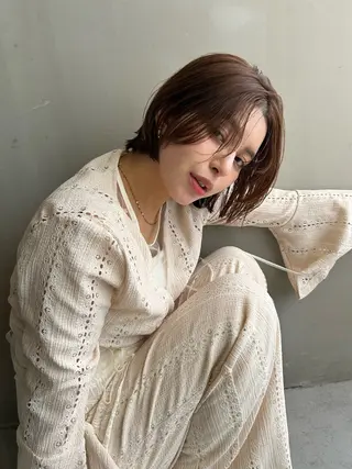 ショート カラー ショート/ボブ/ 心斎橋/宮脇美奈のヘアスタイル