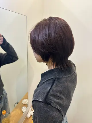 ショート カラー レイヤー/ナチュラル 💐nao.のヘアスタイル