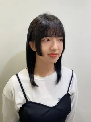 ミディアム カラー マツモト カラー/ショートボブのヘアスタイル