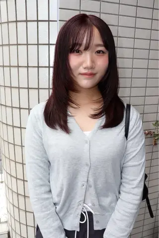 セミロング カラーモデル募集📈 NAMIEのヘアスタイル