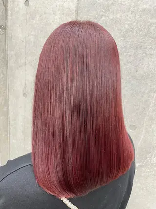 セミロング カラー すぐ巻ける縮毛矯正 🍀勝倉　麗のヘアスタイル