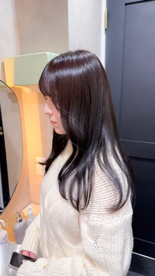 セミロング カラー 🪐レイヤー/抜け感 カラー/加野彩果🪐のヘアスタイル