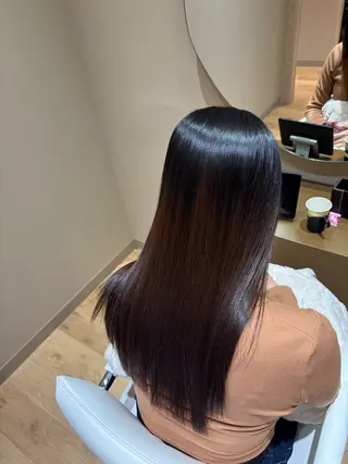 ロング 中島愛佳🐥⸒⸒ 縮毛矯正/艶髪カラーのヘアスタイル