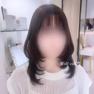 ミディアム カラー 𝑚𝑖𝑤𝑎 /名駅/透明感カラーのヘアスタイル