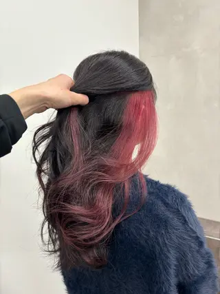 カラー ゲンキ /ウルフカットのヘアスタイル