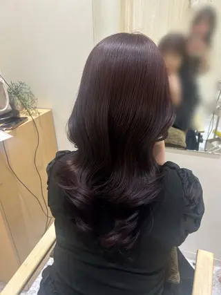 ミディアム カラー Yamamoto 半個室美容室zinaのヘアスタイル