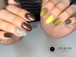 ネイル ネイルルーム チャームのネイルデザイン