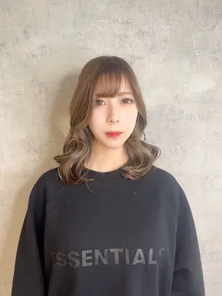 ミディアム KAEDE🎀 縮毛矯正＆パーマ特化のヘアスタイル