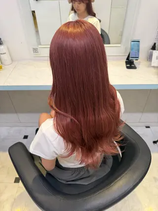 カラー 🇰🇷韓流暖色ヘア 🍒saaya🍒のヘアスタイル