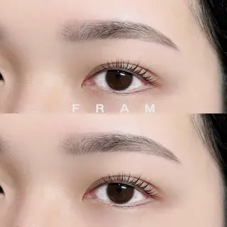 マツエク・マツパ アイブロウ FRAM STAFFのマツエク・マツパデザイン