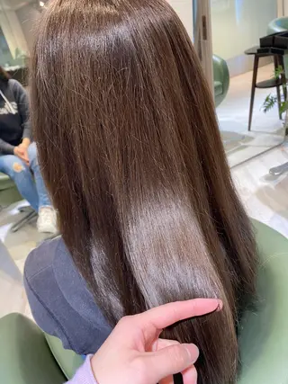 ロング カラー 中尾 綺のヘアスタイル