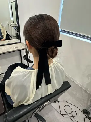 ヘアアレンジ 🌈髪質改善🌈 過去の1艶サラ体験✨のヘアスタイル