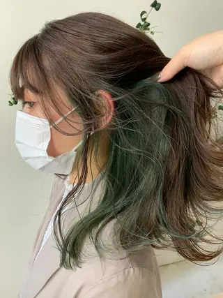 セミロング カラー 【淡色color/ nail】maikoのネイルデザイン