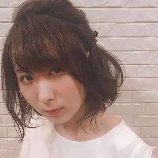 ミディアム ヘアアレンジ 伊藤 さやかのヘアスタイル