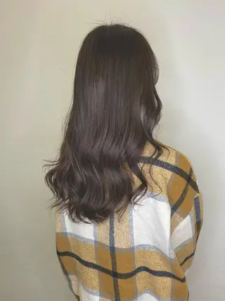 セミロング カラー brace今里店店長 加井直樹のヘアスタイル