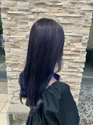 ロング カラー 諸岡 玲のヘアスタイル