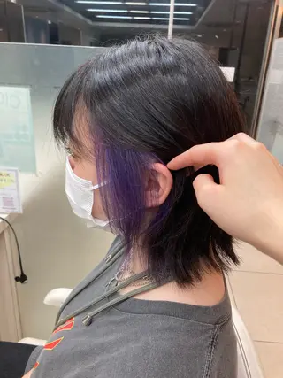 ミディアム カラー 🫧ダメージレス🫧 松下のヘアスタイル