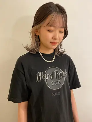 ミディアム カラー vixus mamiのヘアスタイル