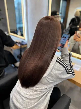 ロング カラー ヘアアレンジ レイヤー×透明感カラ ーHAYATOのヘアスタイル